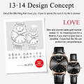 Couple Watch 1314 For Women And Men Chronograph Day/Date Quartz WristWatch Custom LOGO From China Factory